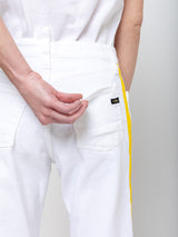 Maurizio Massimino - Boy Pants - White with Yellow Stripe - Verdalina