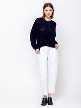 Allude - Mesh Knit Sweater - Deep Night - Verdalina