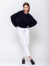 Allude - Mesh Knit Sweater - Deep Night - Verdalina