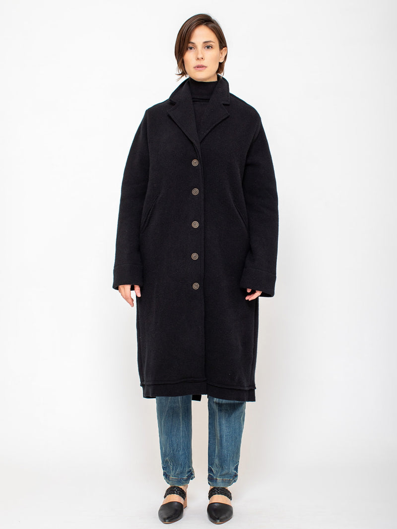 M J Watson - Felted Wool Coat - Verdalina