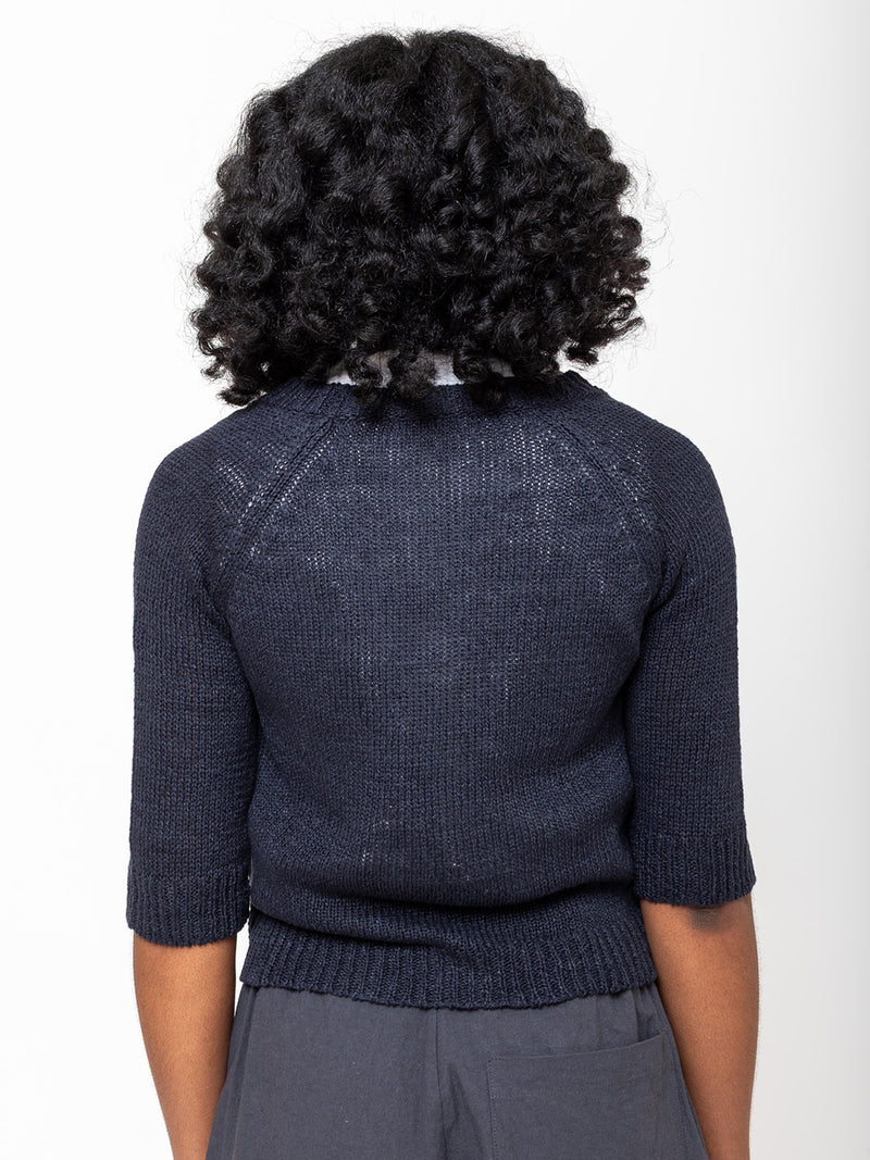 M J Watson - Linen Cardigan - Verdalina