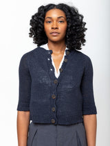 M J Watson - Linen Cardigan - Verdalina