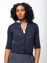 M J Watson - Linen Cardigan - Verdalina