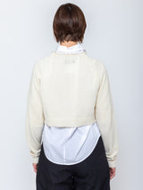 Aequamente - Cropped Cashmere Pullover - Verdalina