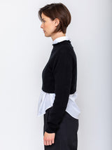 Aequamente - Cropped Cashmere Pullover - Verdalina