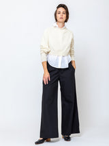 Aequamente - Cropped Cashmere Pullover - Verdalina