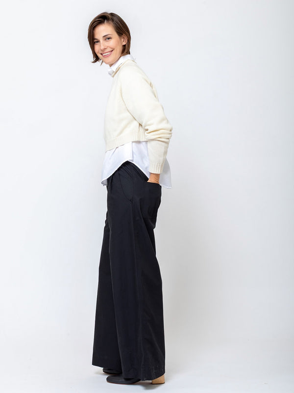 Aequamente - Cropped Cashmere Pullover - Verdalina