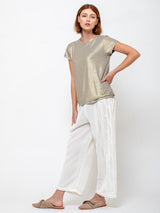 Monday12 - Liat Crewneck Tee - Gold - Verdalina
