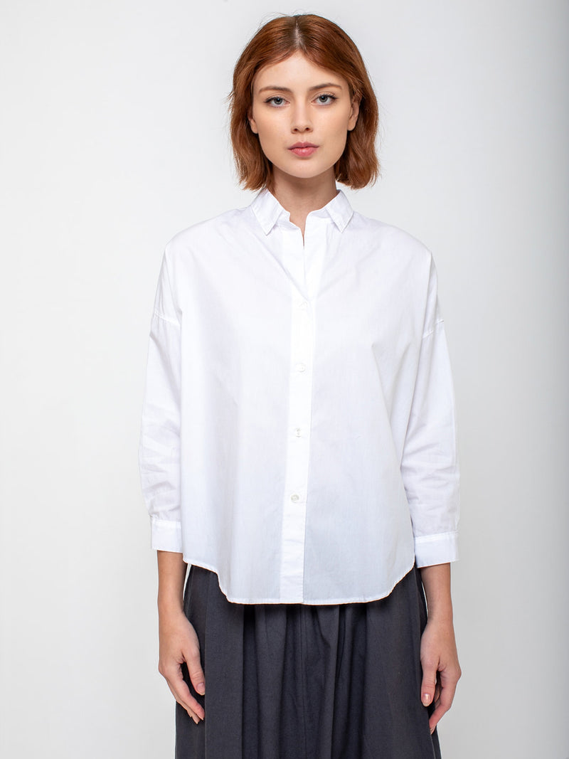 Monday12 - Zoe 3/4 Sleeve Shirt - White - Verdalina