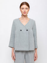 Neri Firenze - Apricot Jacket - Aqua - Verdalina