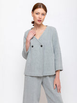 Neri Firenze - Apricot Jacket - Aqua - Verdalina