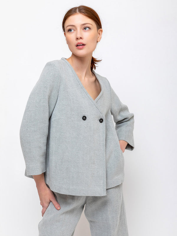 Neri Firenze | Apricot Jacket - Aqua | Verdalina