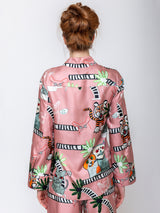 Odeeh - Cats & Tigers Blouse - Blush - Verdalina