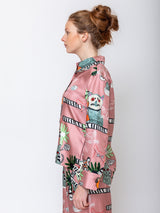 Odeeh - Cats & Tigers Blouse - Blush - Verdalina