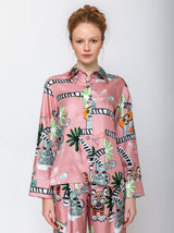 Odeeh - Cats & Tigers Blouse - Blush - Verdalina