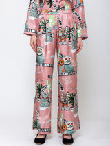 Odeeh - Cat & Tigers Pants - Blush - Verdalina