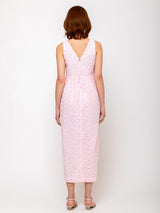 Odeeh - Fil Coupe Dots Dress - Rose Petal - Verdalina