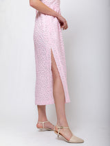 Odeeh - Fil Coupe Dots Dress - Rose Petal - Verdalina