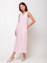 Odeeh - Fil Coupe Dots Dress - Rose Petal - Verdalina
