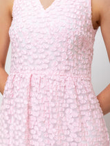 Odeeh - Fil Coupe Dots Dress - Rose Petal - Verdalina