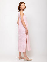 Odeeh - Fil Coupe Dots Dress - Rose Petal - Verdalina