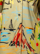 Odeeh - Holiday Sketchbook Dress - Light Olive - Verdalina