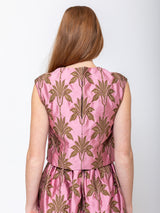 Odeeh - Matelassè Palms Top - Rose Quartz - Verdalina