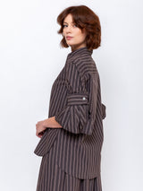 Men's Stripe Shirt - Toffee