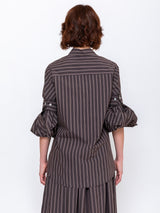 Men's Stripe Shirt - Toffee