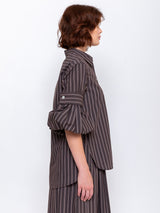 Men's Stripe Shirt - Toffee