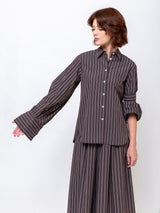 Men's Stripe Shirt - Toffee