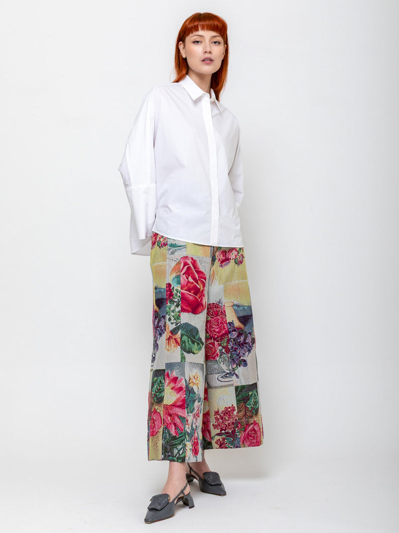 Odeeh - Crisp Poplin Shirt - White - Verdalina