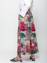 Odeeh - Postcard Jacquard Pants - Multicolor - Verdalina