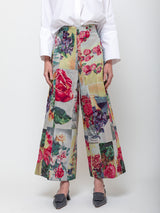 Odeeh - Postcard Jacquard Pants - Multicolor - Verdalina