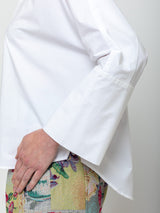 Odeeh - Crisp Poplin Shirt - White - Verdalina