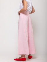Odeeh - Structured Linen and Cotton Pants - Rose Petal - Verdalina
