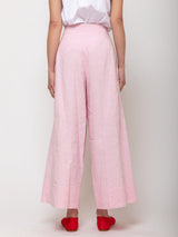 Odeeh - Structured Linen and Cotton Pants - Rose Petal - Verdalina