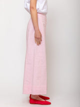 Odeeh - Structured Linen and Cotton Pants - Rose Petal - Verdalina