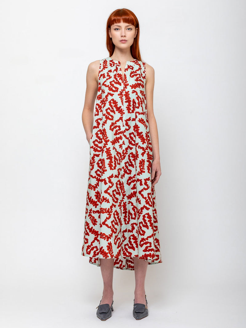 Odeeh - Twigs Dress - Burnt Orange - Verdalina