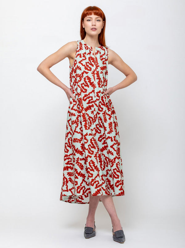 Odeeh - Twigs Dress - Burnt Orange - Verdalina
