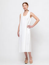 Orr - Minimalist Cotton Dress - White - Verdalina