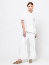 Orr - Summer Lu Wide Leg Pants - Ivory - Verdalina