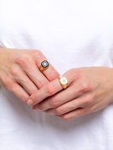 Pascale Monvoisin - Pierrot Signet Ring - Black - Verdalina