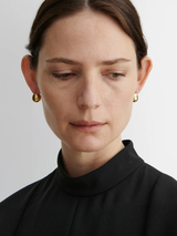 Rachel Comey - Baby Keel Hoop Earrings - Gold Plated Brass - Verdalina