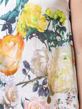 Linen Floral Dress