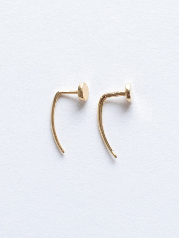 Gabriela Artigas - Round Tusk Earrings - 14k - Verdalina