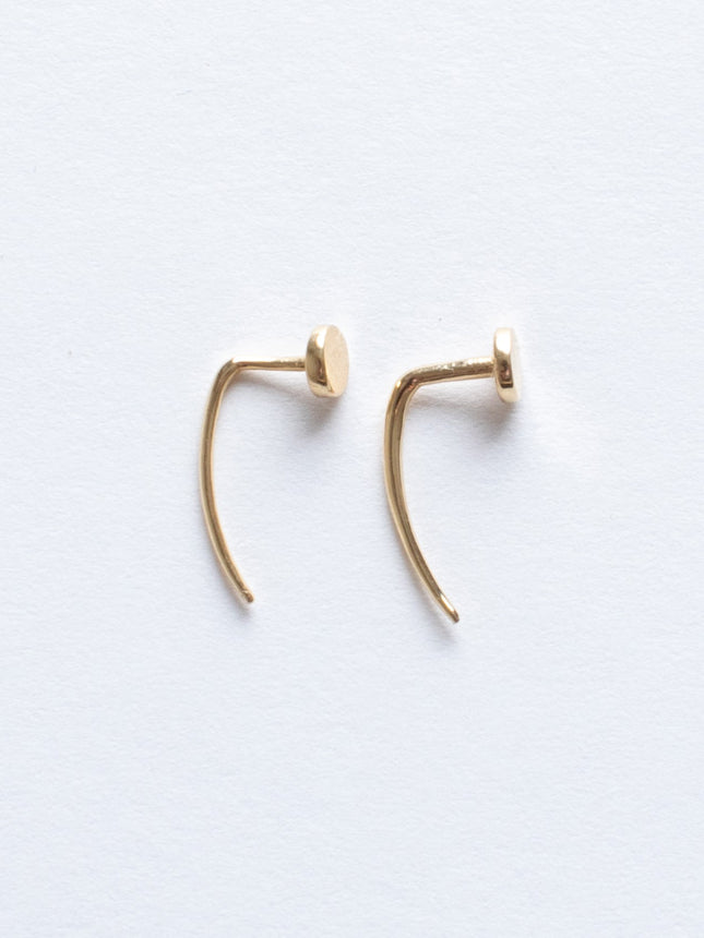 Gabriela Artigas - Round Tusk Earrings - 14k - Verdalina