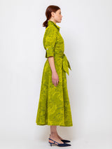 Sara Roka - Mary Su Midi Dress - Giallo - Verdalina