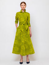 Sara Roka - Mary Su Midi Dress - Giallo - Verdalina