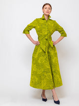Sara Roka - Mary Su Midi Dress - Giallo - Verdalina